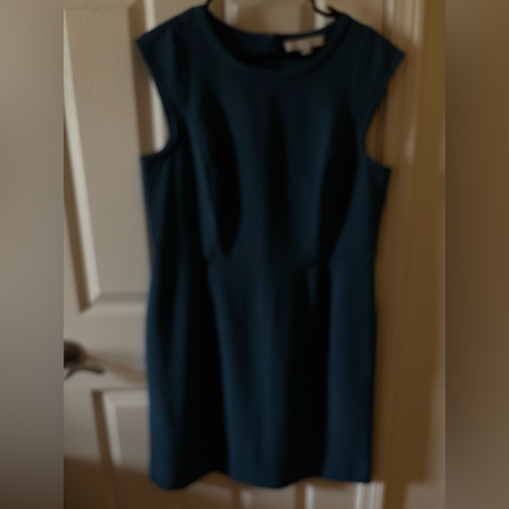 Loft sheath dress with cap sleeve size L